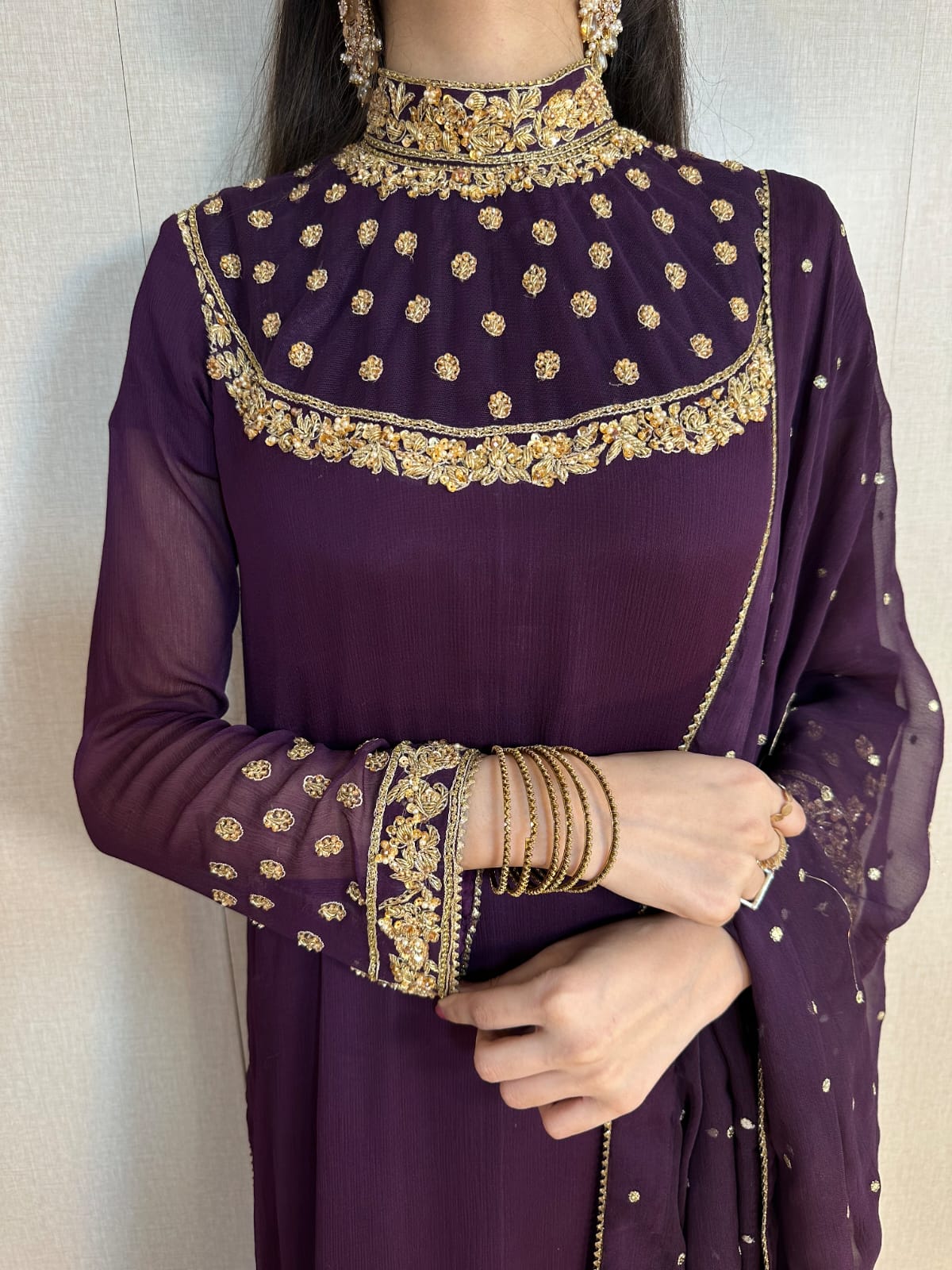 Stunning Purple Color Vichitra Silk Stitched Salwar Kameez For Party