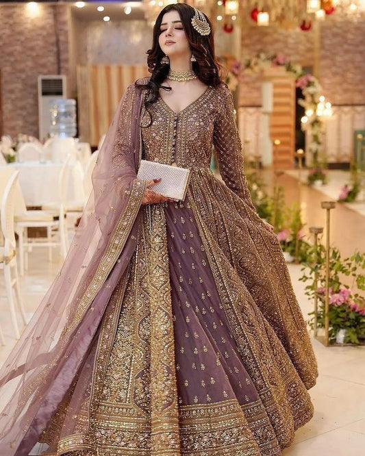 AJNB-11 EMBROIDERED CHIFFON 3 PCS